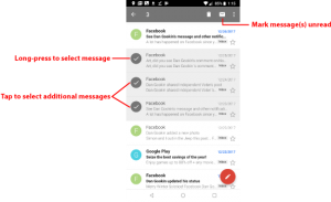 2 unread messages in hotmail inbox